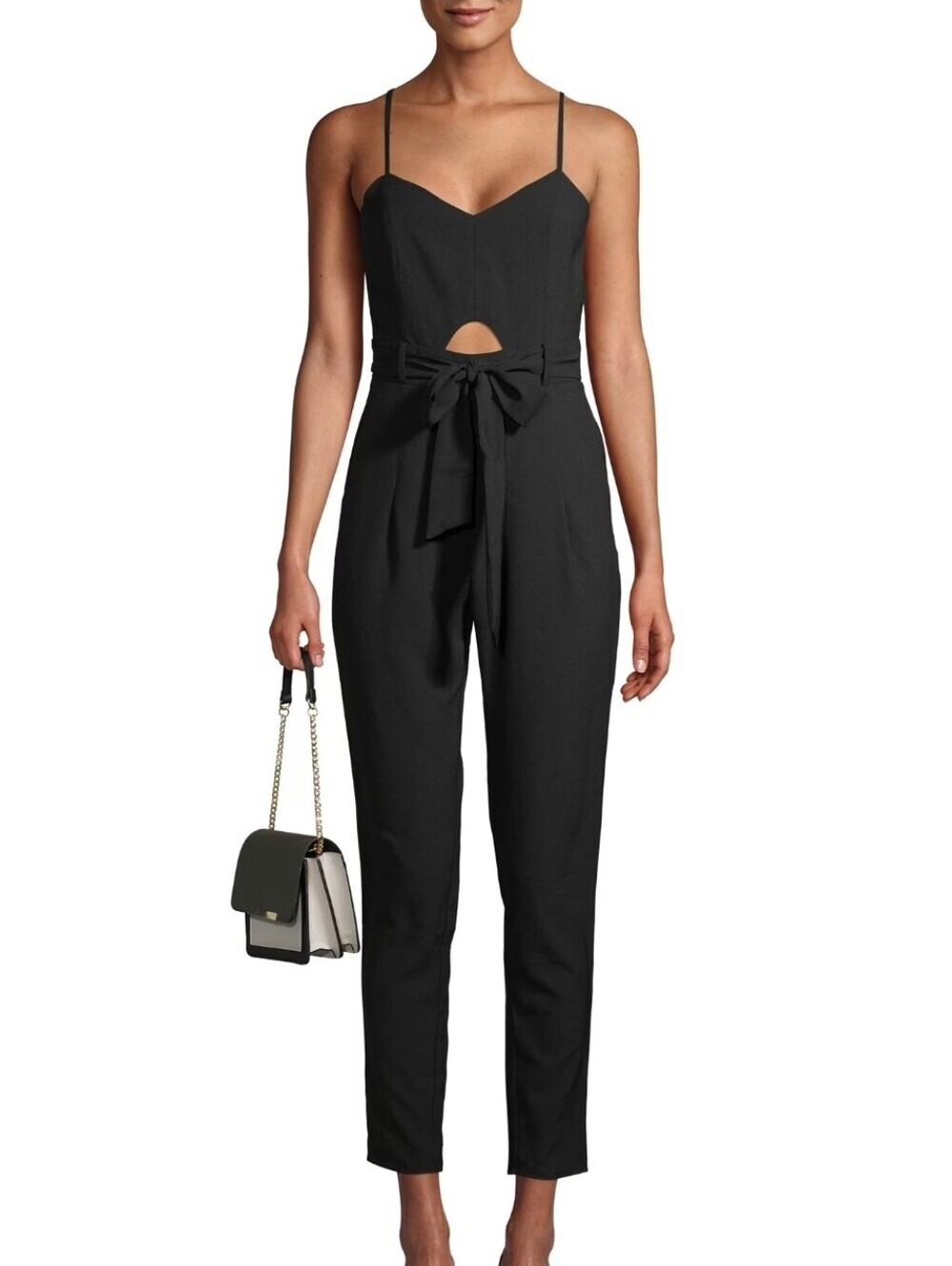 Material Girl Black Cut Out Jumpsuit
